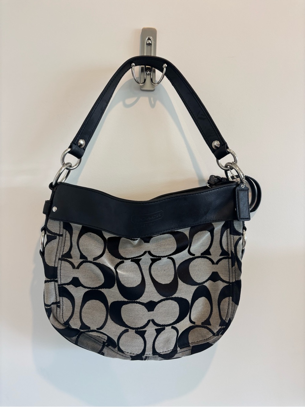 Coach Signature Canvas Shoulder Bag
